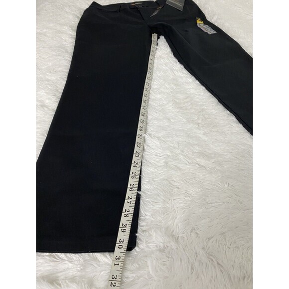 Lee Black Straight Leg Slacks Pants Office Business Women's Size 14 Medium - Picture 7 of 13